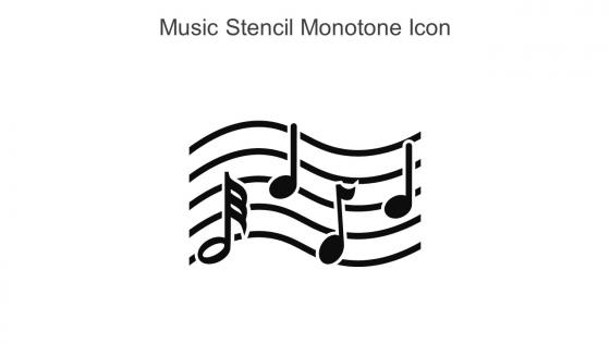 Music Stencil Monotone Icon In Powerpoint Pptx Png And Editable Eps Format