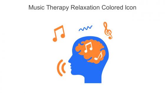 Music Therapy Relaxation Colored Icon In Powerpoint Pptx Png And Editable Eps Format