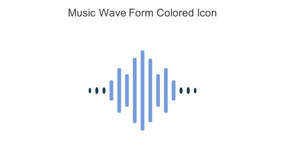 Music Wave Form Colored Icon In Powerpoint Pptx Png And Editable Eps Format