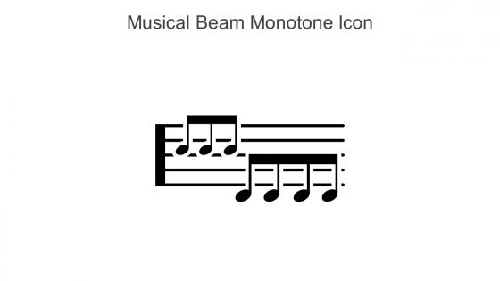 Musical Beam Monotone Icon In Powerpoint Pptx Png And Editable Eps Format