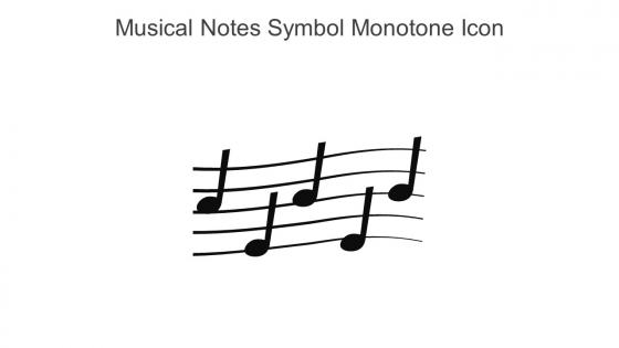 Musical Notes Symbol Monotone Icon In Powerpoint Pptx Png And Editable Eps Format
