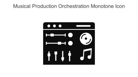 Musical Production Orchestration Monotone Icon In Powerpoint Pptx Png And Editable Eps Format