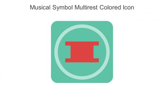 Musical Symbol Multirest Colored Icon In Powerpoint Pptx Png And Editable Eps Format