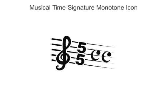 Musical Time Signature Monotone Icon In Powerpoint Pptx Png And Editable Eps Format
