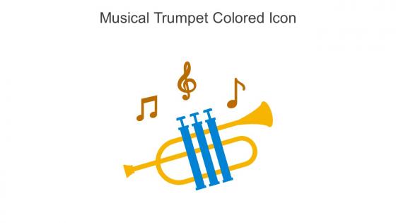 Musical Trumpet Colored Icon In Powerpoint Pptx Png And Editable Eps Format