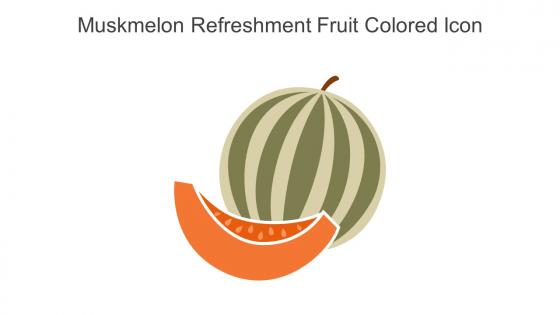 Muskmelon Refreshment Fruit Colored Icon In Powerpoint Pptx Png And Editable Eps Format