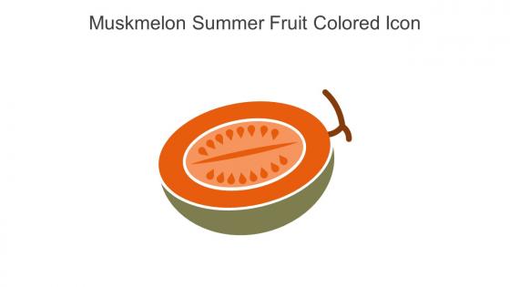 Muskmelon Summer Fruit Colored Icon In Powerpoint Pptx Png And Editable Eps Format