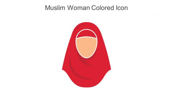 Muslim Woman Colored Icon In Powerpoint Pptx Png And Editable Eps Format