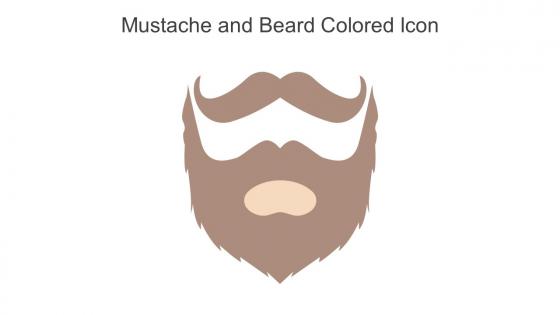 Mustache And Beard Colored Icon In Powerpoint Pptx Png And Editable Eps Format
