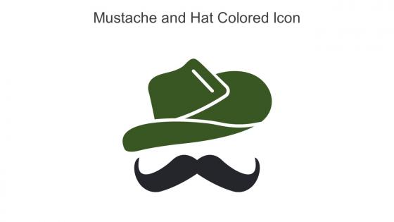 Mustache And Hat Colored Icon In Powerpoint Pptx Png And Editable Eps Format