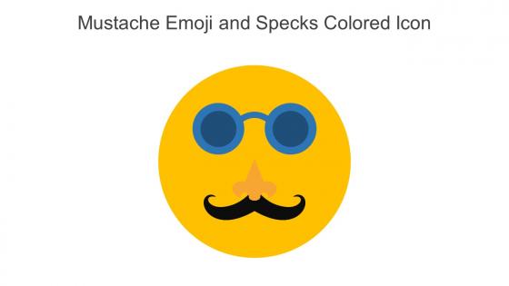 Mustache Emoji And Specks Colored Icon In Powerpoint Pptx Png And Editable Eps Format