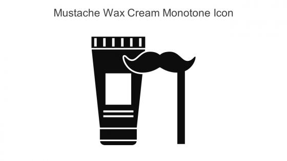 Mustache Wax Cream Monotone Icon In Powerpoint Pptx Png And Editable Eps Format