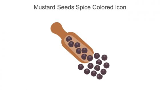 Mustard Seeds Spice Colored Icon In Powerpoint Pptx Png And Editable Eps Format