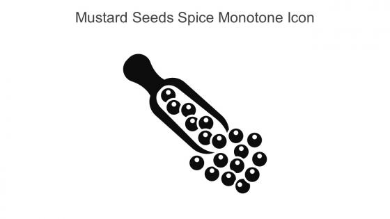 Mustard Seeds Spice Monotone Icon In Powerpoint Pptx Png And Editable Eps Format