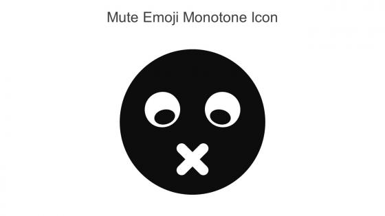 Mute Emoji Monotone Icon In Powerpoint Pptx Png And Editable Eps Format