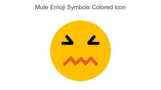 Mute Emoji Symbols Colored Icon In Powerpoint Pptx Png And Editable Eps Format
