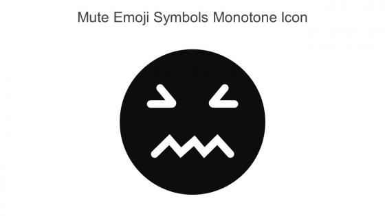Mute Emoji Symbols Monotone Icon In Powerpoint Pptx Png And Editable Eps Format