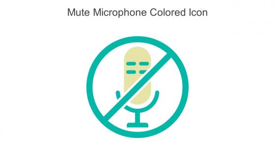 Mute Microphone Colored Icon In Powerpoint Pptx Png And Editable Eps Format