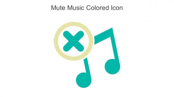 Mute Music Colored Icon In Powerpoint Pptx Png And Editable Eps Format
