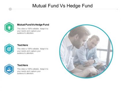 Mutual fund vs hedge fund ppt powerpoint presentation pictures information cpb