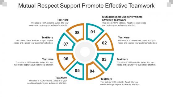 Mutual respect support promote effective teamwork ppt powerpoint presentation file files cpb