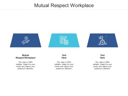 Mutual respect workplace ppt powerpoint presentation outline elements cpb