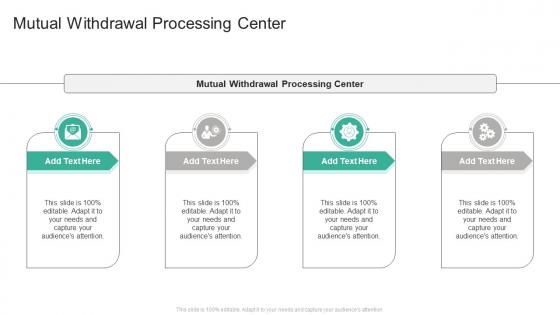 Mutual Withdrawal Processing Center In Powerpoint And Google Slides Cpb