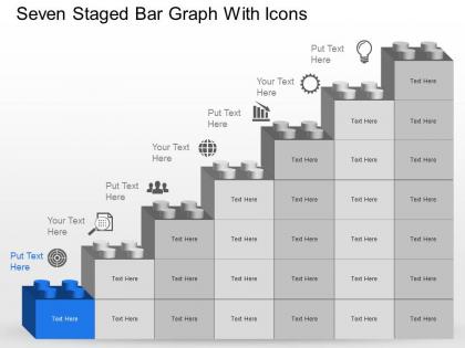 Mw seven staged bar graph with icons powerpoint template slide
