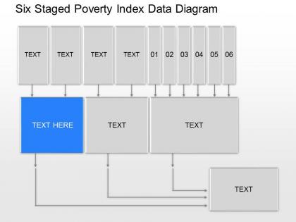 Mx six staged poverty index data diagram powerpoint template