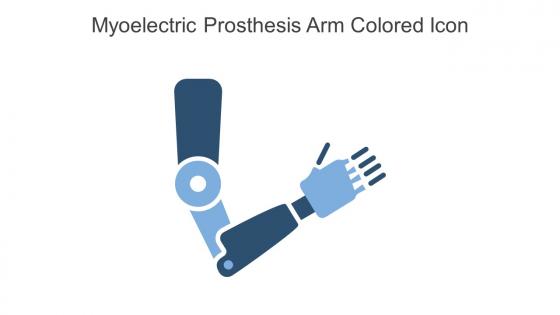 Myoelectric Prosthesis Arm Colored Icon In Powerpoint Pptx Png And Editable Eps Format