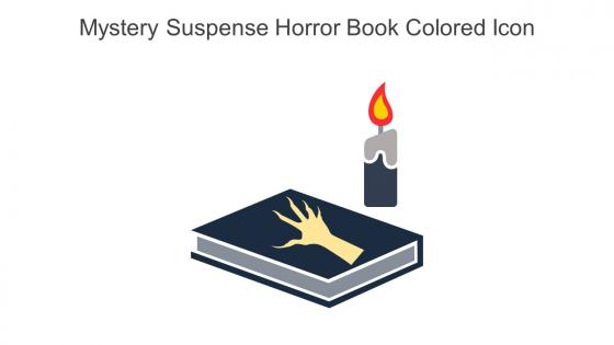Mystery Suspense Horror Book Colored Icon In Powerpoint Pptx Png And Editable Eps Format