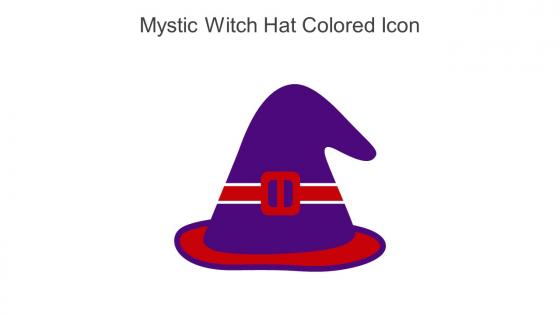 Mystic Witch Hat Colored Icon In Powerpoint Pptx Png And Editable Eps Format