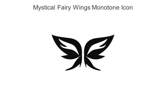 Mystical Fairy Wings Monotone Icon In Powerpoint Pptx Png And Editable Eps Format