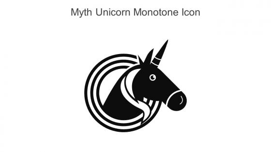Myth Unicorn Monotone Icon In Powerpoint Pptx Png And Editable Eps Format