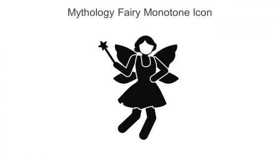 Mythology Fairy Monotone Icon In Powerpoint Pptx Png And Editable Eps Format