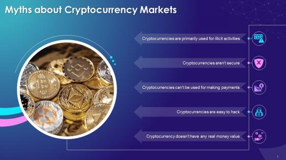 Myths About Cryptocurrency Markets Training Ppt