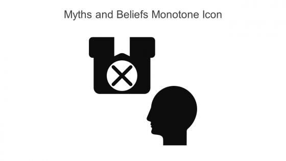 Myths And Beliefs Monotone Icon In Powerpoint Pptx Png And Editable Eps Format