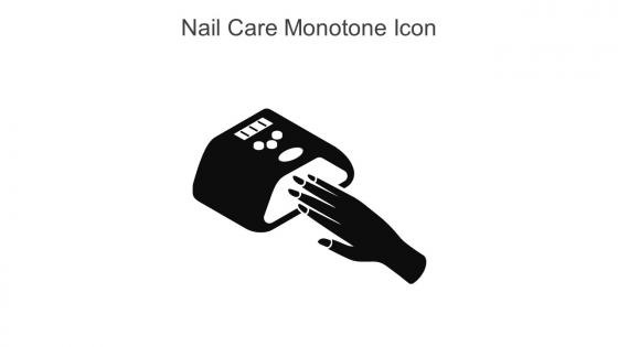 Nail Care Monotone Icon In Powerpoint Pptx Png And Editable Eps Format
