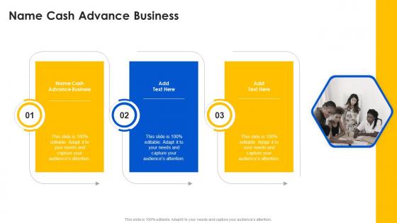 Name Cash Advance Business In Powerpoint And Google Slides Cpb
