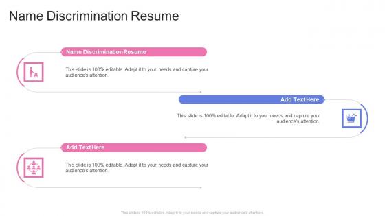 Name Discrimination Resume In Powerpoint And Google Slides Cpb