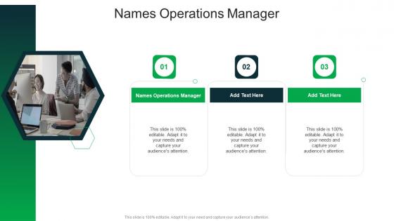 Names Operations Manager In Powerpoint And Google Slides Cpb