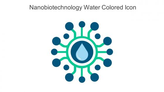 Nano Biotechnology Water Colored Icon In Powerpoint Pptx Png And Editable Eps Format
