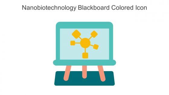 Nanobiotechnology Blackboard Colored Icon In Powerpoint Pptx Png And Editable Eps Format