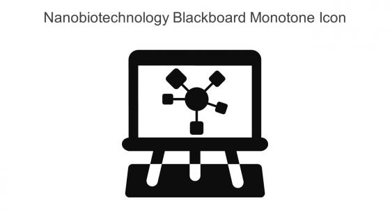 Nanobiotechnology Blackboard Monotone Icon In Powerpoint Pptx Png And Editable Eps Format