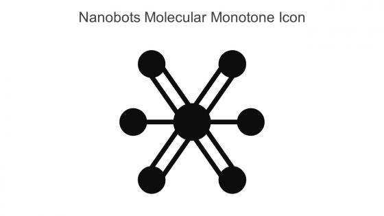 Nanobots Molecular Monotone Icon In Powerpoint Pptx Png And Editable Eps Format