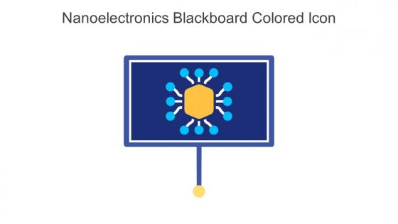 Nanoelectronics Blackboard Colored Icon In Powerpoint Pptx Png And Editable Eps Format