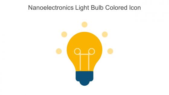Nanoelectronics Light Bulb Colored Icon In Powerpoint Pptx Png And Editable Eps Format