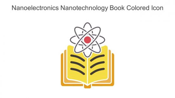 Nanoelectronics Nanotechnology Book Colored Icon In Powerpoint Pptx Png And Editable Eps Format