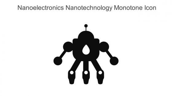 Nanoelectronics Nanotechnology Monotone Icon In Powerpoint Pptx Png And Editable Eps Format