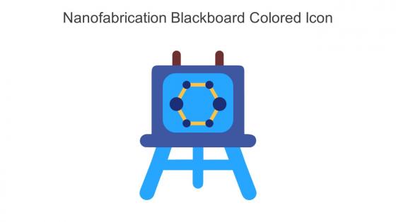 Nanofabrication Blackboard Colored Icon In Powerpoint Pptx Png And Editable Eps Format
